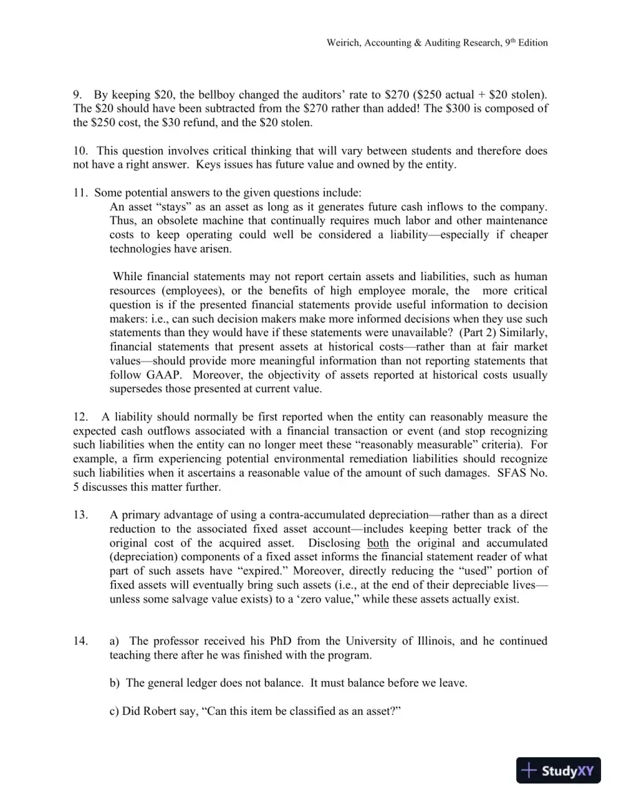 Solution Manual for Accounting And Auditing Research: Tools And Strategies , 9th Edition, page 11
