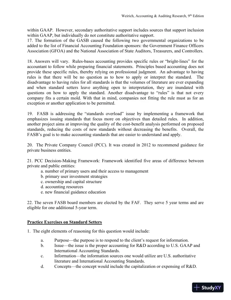 Solution Manual for Accounting And Auditing Research: Tools And Strategies , 9th Edition, page 15