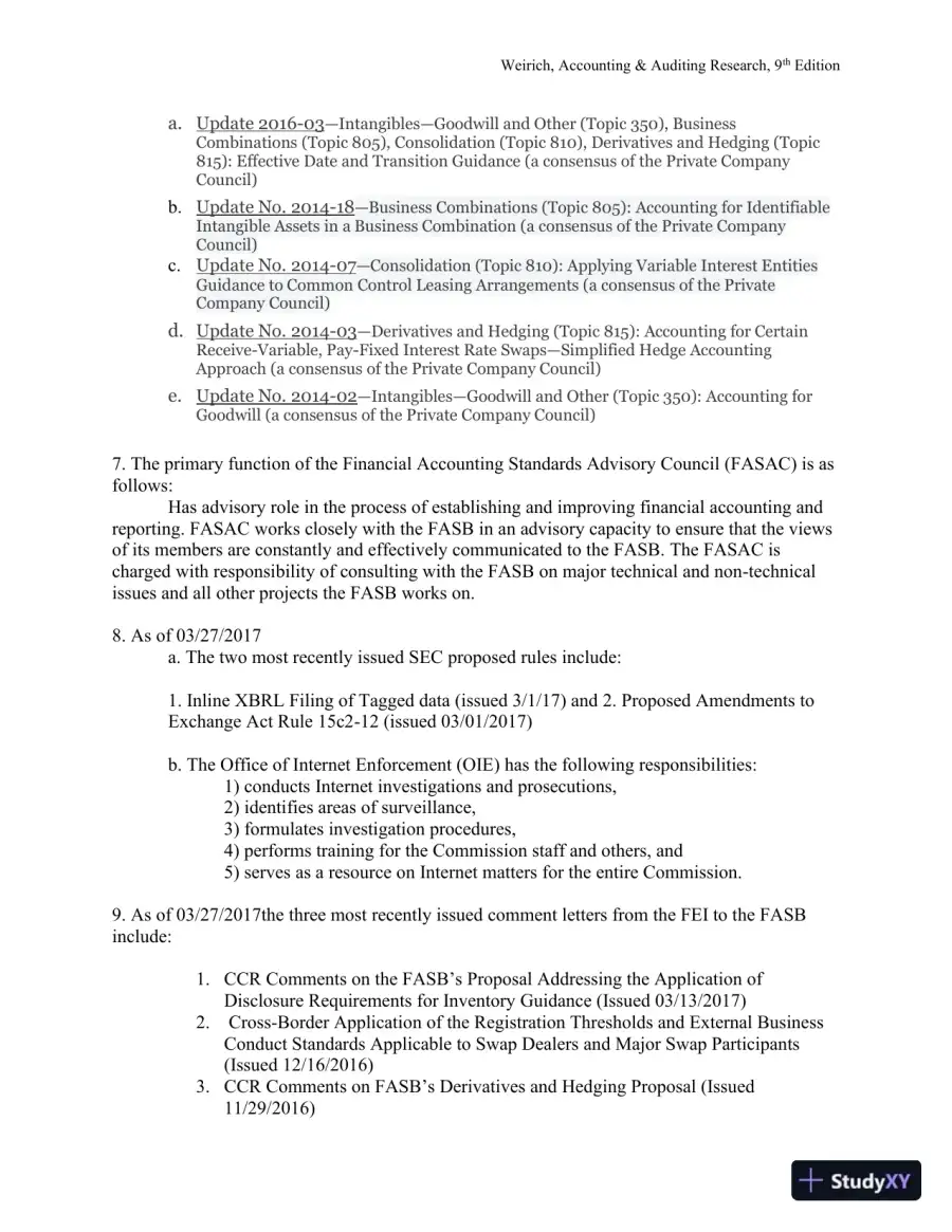 Solution Manual for Accounting And Auditing Research: Tools And Strategies , 9th Edition, page 17