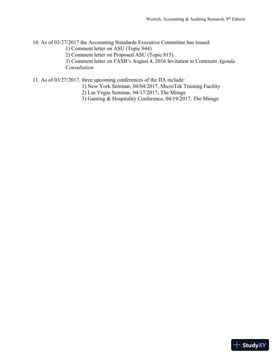 Solution Manual for Accounting And Auditing Research: Tools And Strategies , 9th Edition, page 18