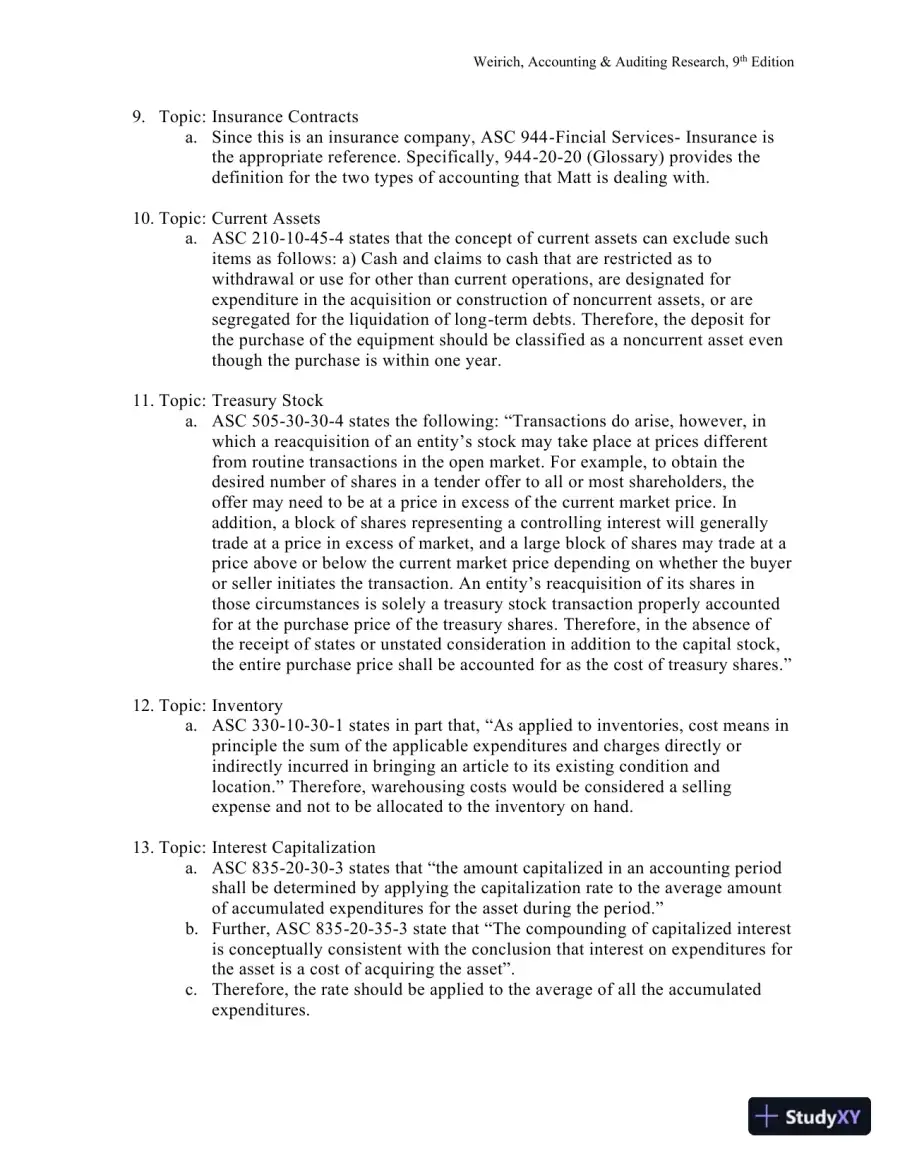 Solution Manual for Accounting And Auditing Research: Tools And Strategies , 9th Edition, page 30