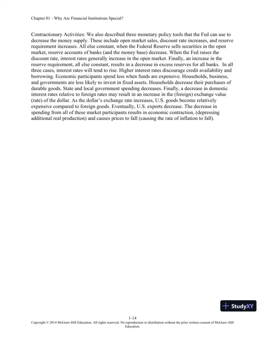 Solution Manual for Financial Institutions Management: A Risk Management Approach, 8th Edition, page 15