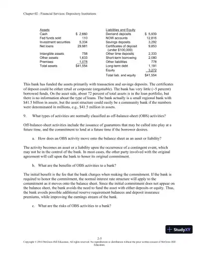 Solution Manual for Financial Institutions Management: A Risk Management Approach, 8th Edition - Page 20 preview image