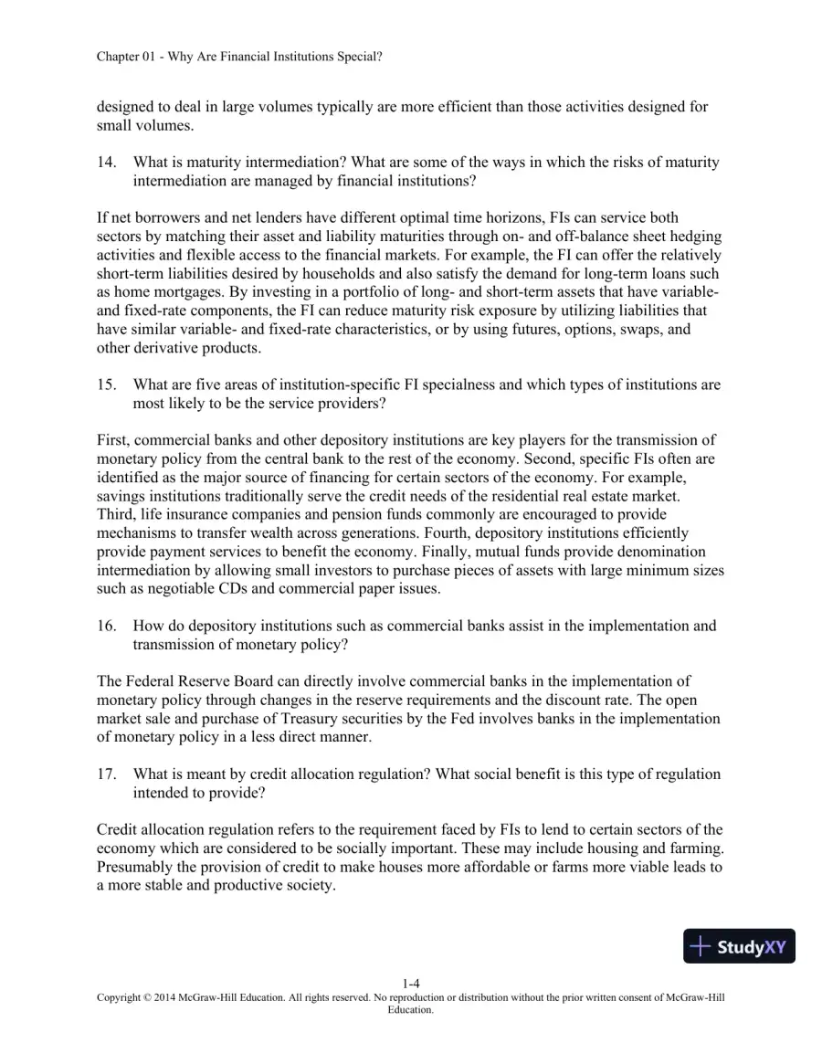 Solution Manual for Financial Institutions Management: A Risk Management Approach, 8th Edition, page 5