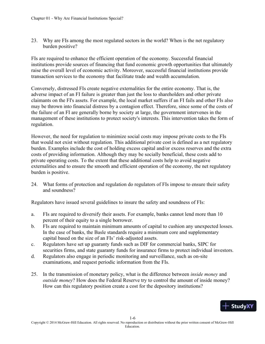 Solution Manual for Financial Institutions Management: A Risk Management Approach, 8th Edition, page 7