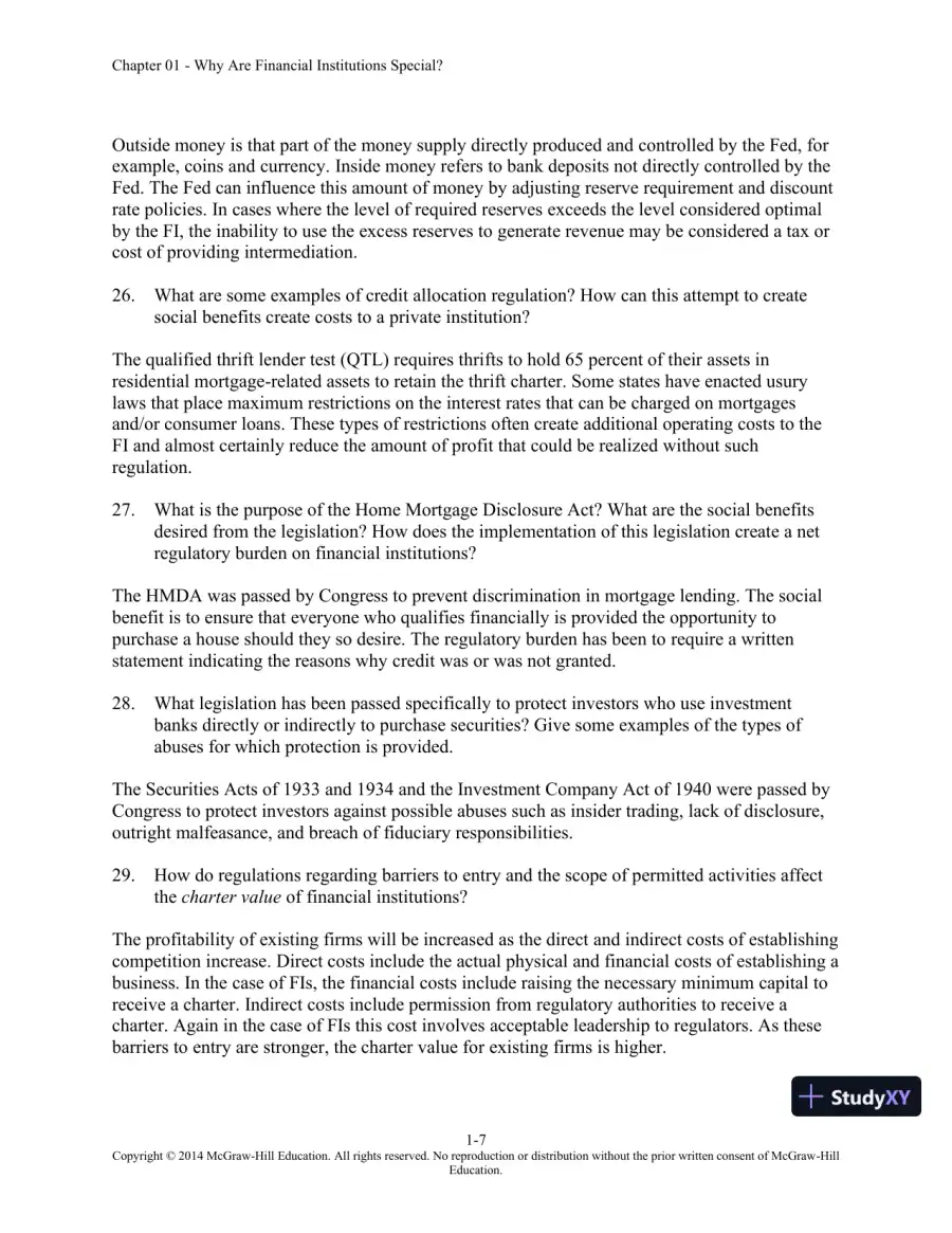 Solution Manual for Financial Institutions Management: A Risk Management Approach, 8th Edition, page 8