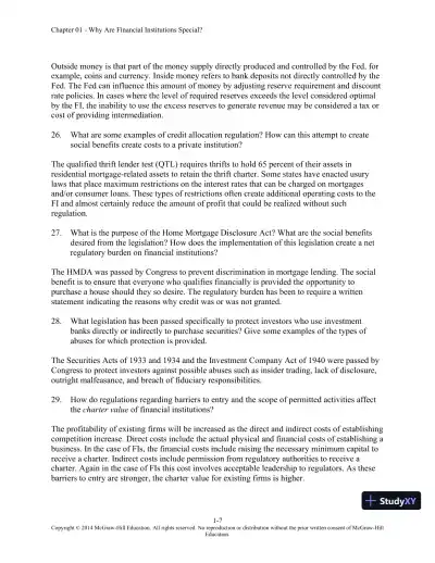 Solution Manual for Financial Institutions Management: A Risk Management Approach, 8th Edition - Page 8 preview image