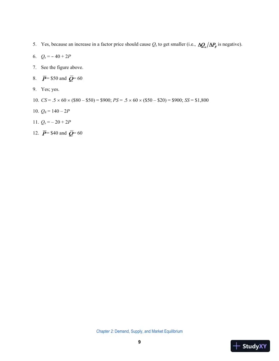 Solution Manual For Managerial Economics: Foundations of Business Analysis and Strategy, 13th Edition, page 10