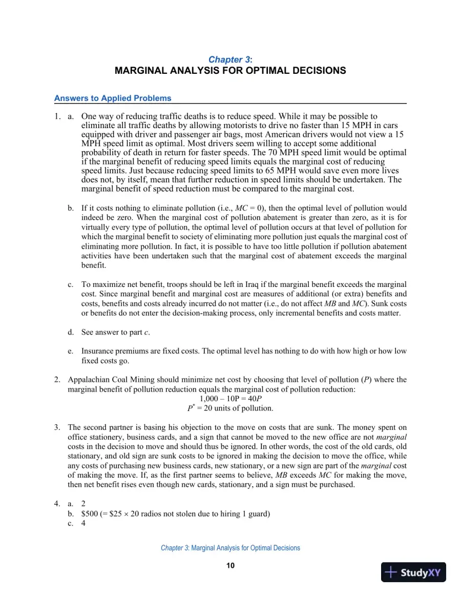Solution Manual For Managerial Economics: Foundations of Business Analysis and Strategy, 13th Edition, page 11
