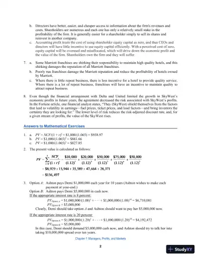 Solution Manual For Managerial Economics: Foundations of Business Analysis and Strategy, 13th Edition - Page 3 preview image