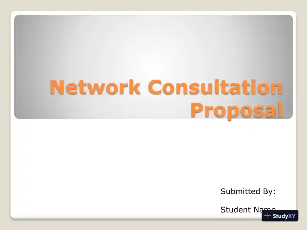 Network Consultation Proposal - Page 1 preview image