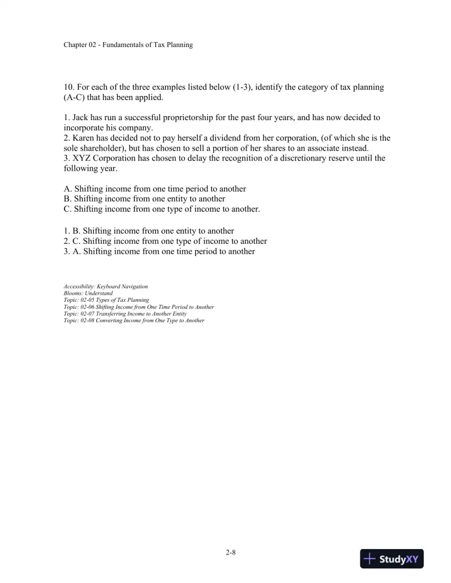 Canadian Income Taxation, 2018/2019, 21st Edition Test Bank, page 13