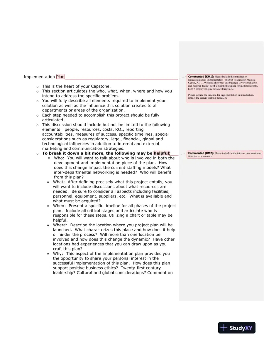 Implementation And Financial Evaluation Of Electronic Medical Record (EMR) System At Somerset Medical Center, page 3