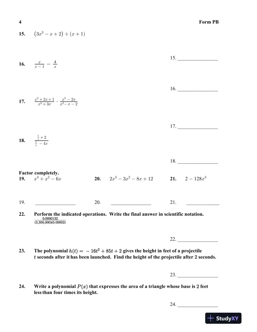 Test Bank for College Algebra, 6th Edition, page 9