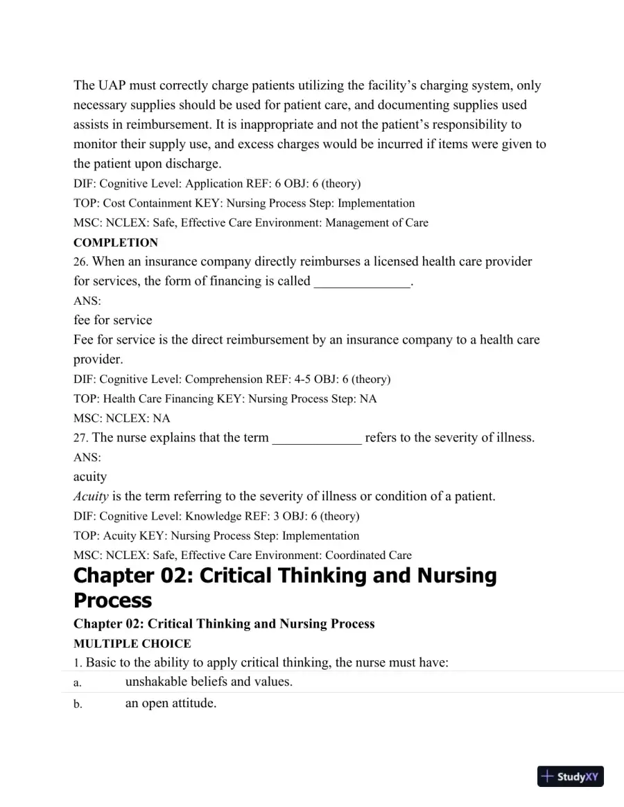 Test Bank For Medical-Surgical Nursing: Concepts and Practice, 2nd Edition, page 13