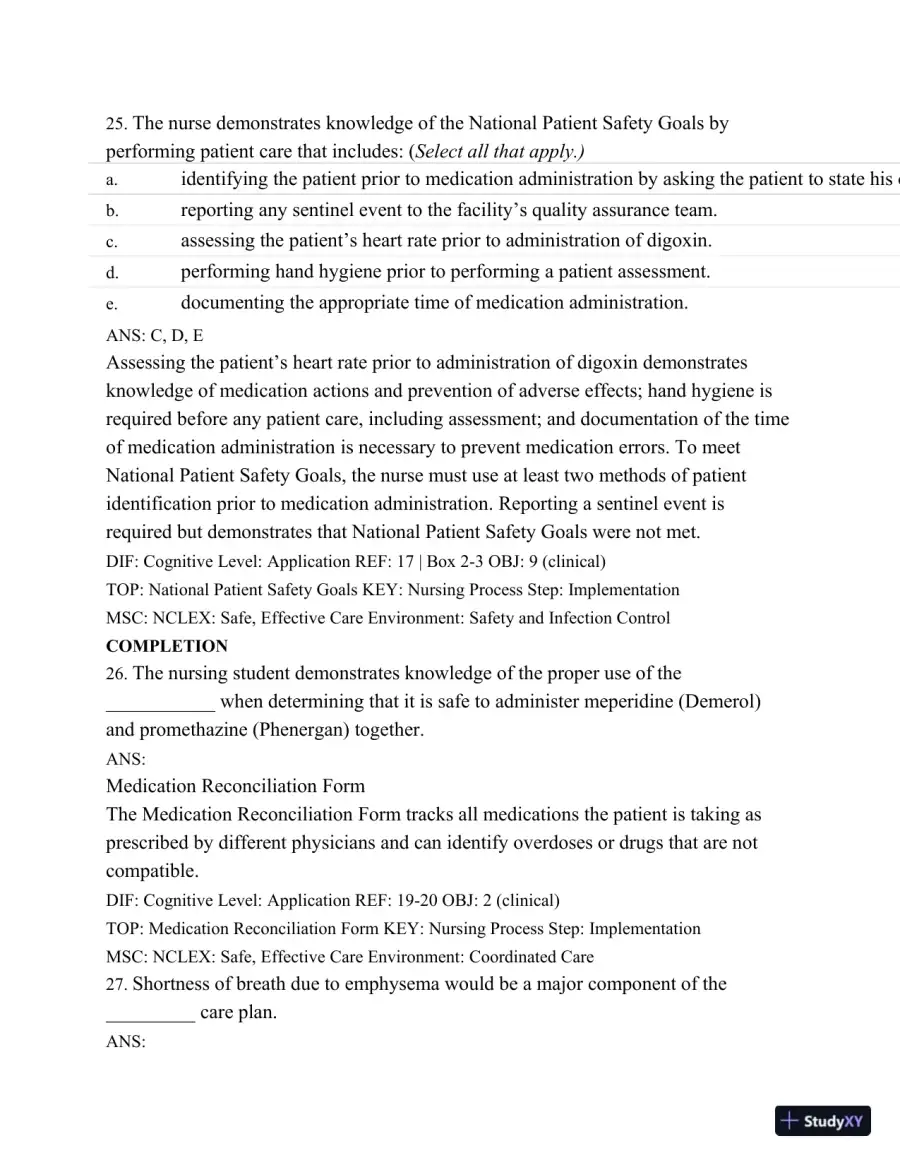 Test Bank For Medical-Surgical Nursing: Concepts and Practice, 2nd Edition, page 24