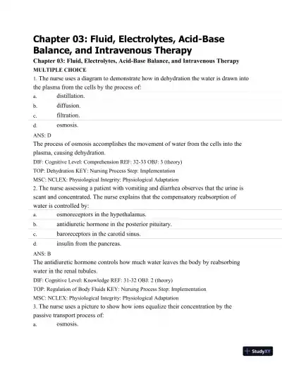 Test Bank For Medical-Surgical Nursing: Concepts and Practice, 2nd Edition - Page 26 preview image