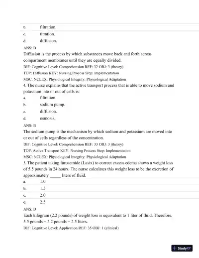 Test Bank For Medical-Surgical Nursing: Concepts and Practice, 2nd Edition - Page 27 preview image