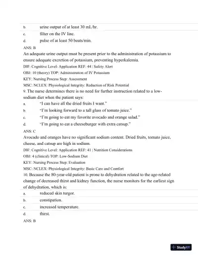 Test Bank For Medical-Surgical Nursing: Concepts and Practice, 2nd Edition - Page 29 preview image