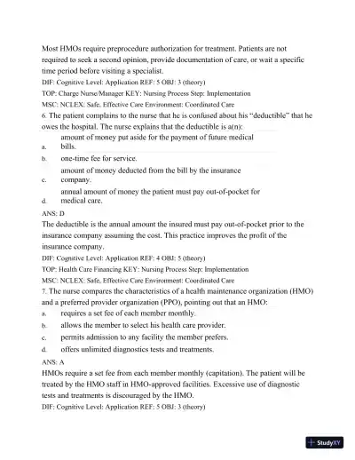 Test Bank For Medical-Surgical Nursing: Concepts and Practice, 2nd Edition - Page 4 preview image