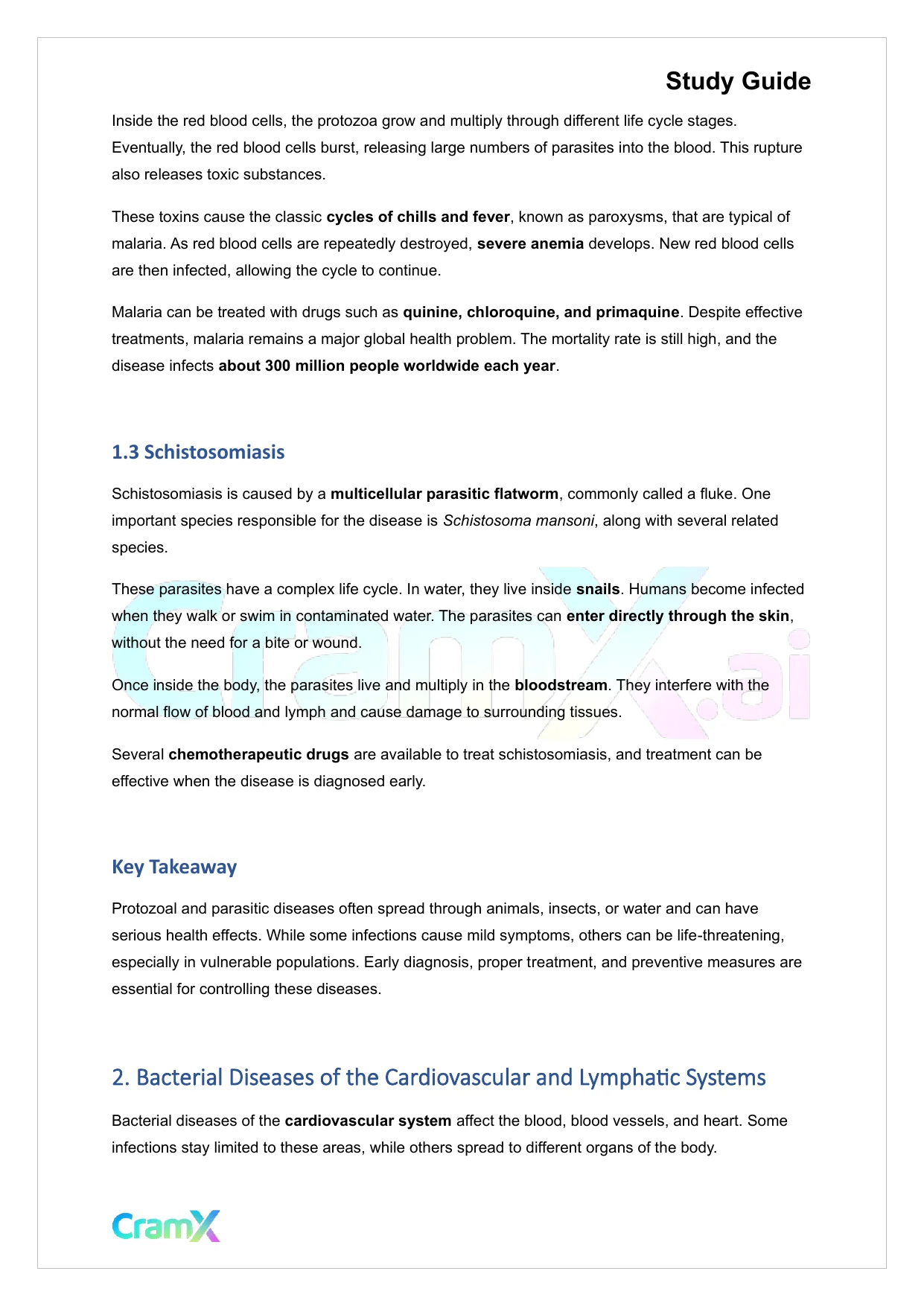 Microbiology - Diseases Cardiovascular Lymphatic Systems - Page 2 preview image