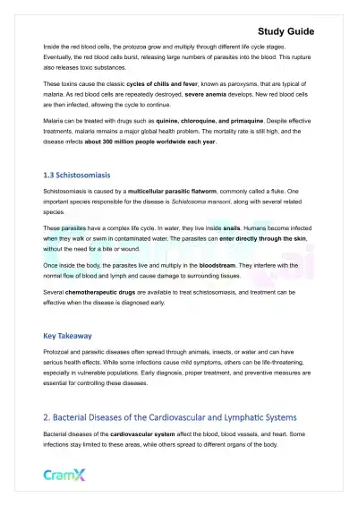 Microbiology - Diseases Cardiovascular Lymphatic Systems - Page 2 preview image