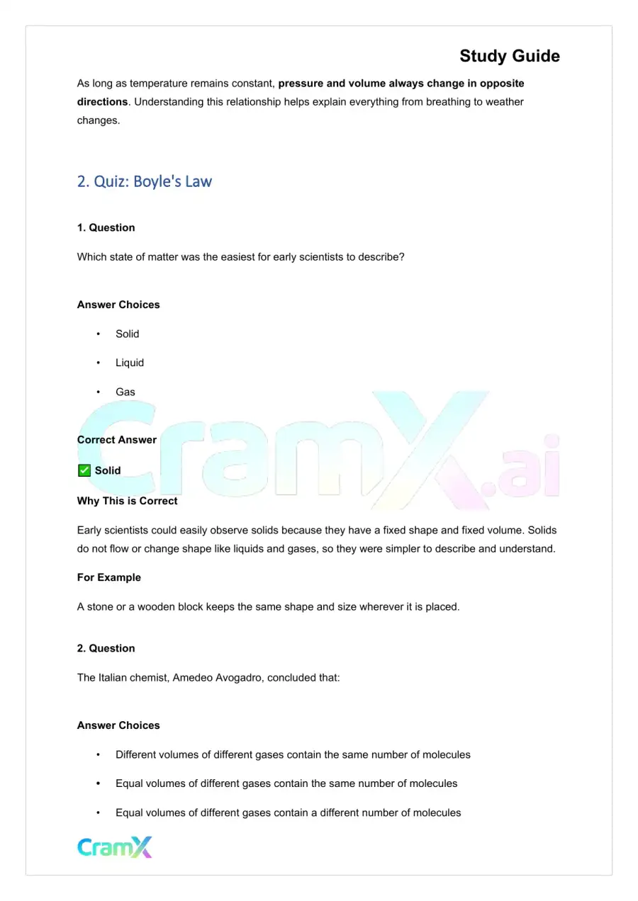 Chemistry - Gases, page 4