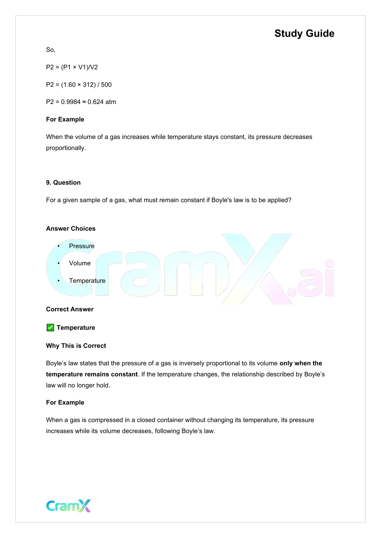 Chemistry - Gases - Page 9 preview image