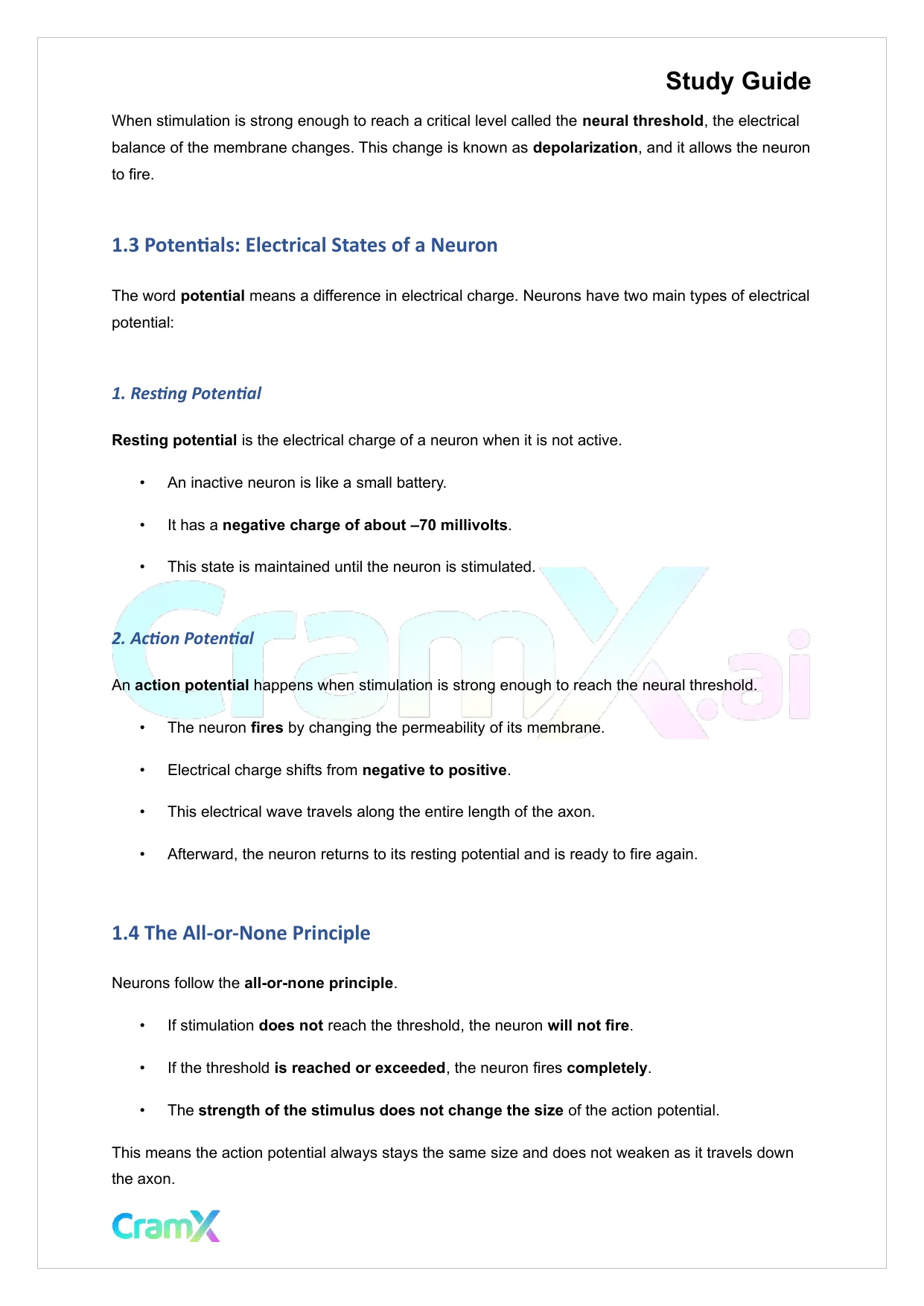 Psychology - Psychology Biological Bases of Behavior - Page 2 preview image