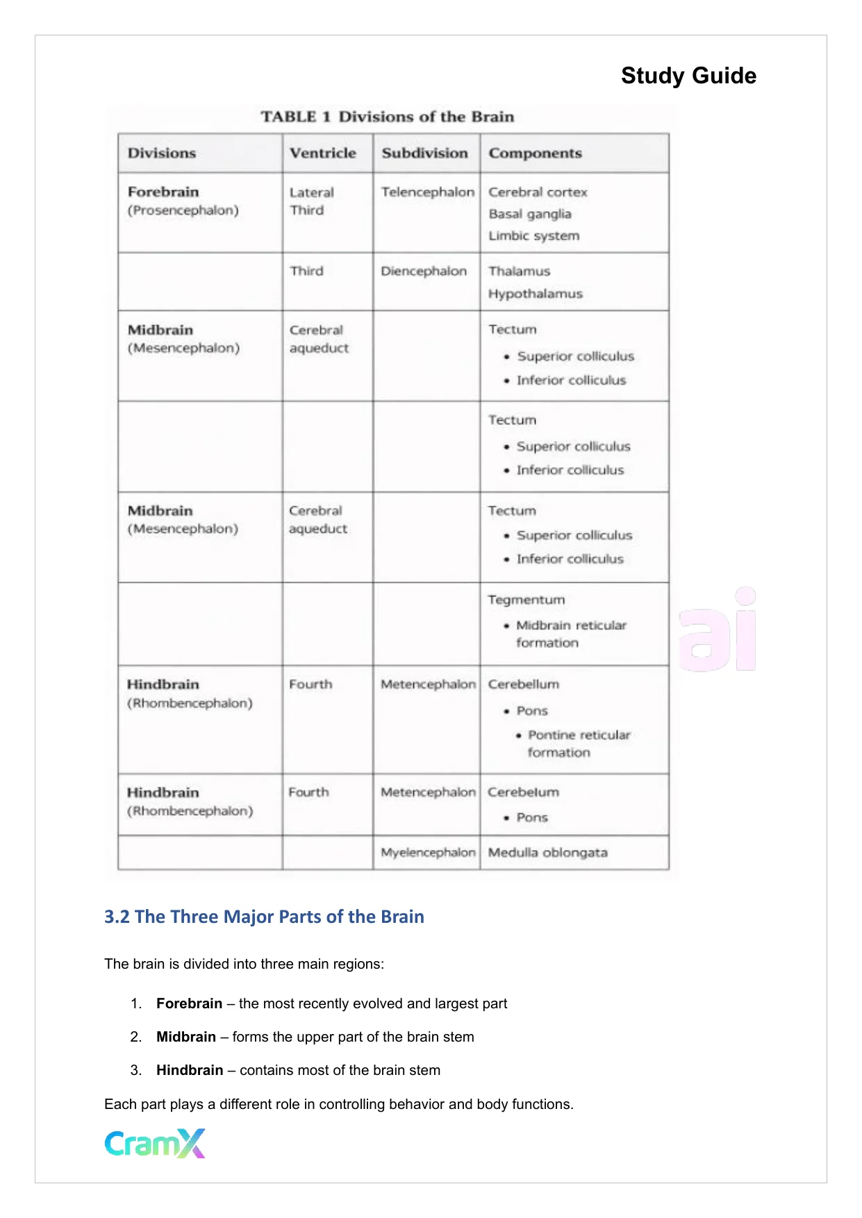 Psychology - Psychology Biological Bases of Behavior - Page 9 preview image