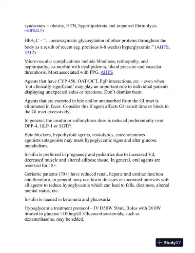 NAPLEX Complete Study Outline A Topic-Wise Approach DIABETES (2019) - Page 10 preview image