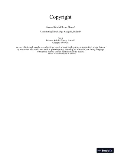 NAPLEX Complete Study Outline A Topic-Wise Approach DIABETES (2019) - Page 3 preview image