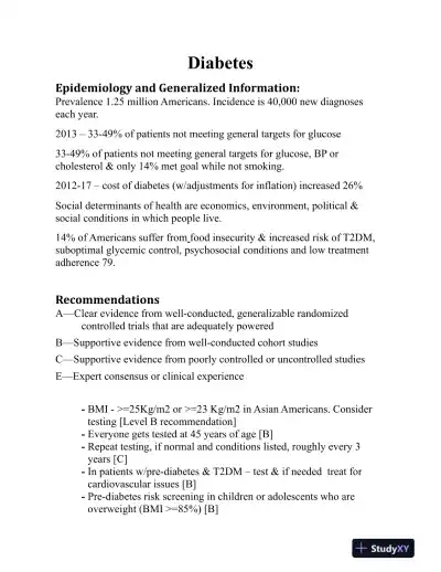 NAPLEX Complete Study Outline A Topic-Wise Approach DIABETES (2019) - Page 5 preview image