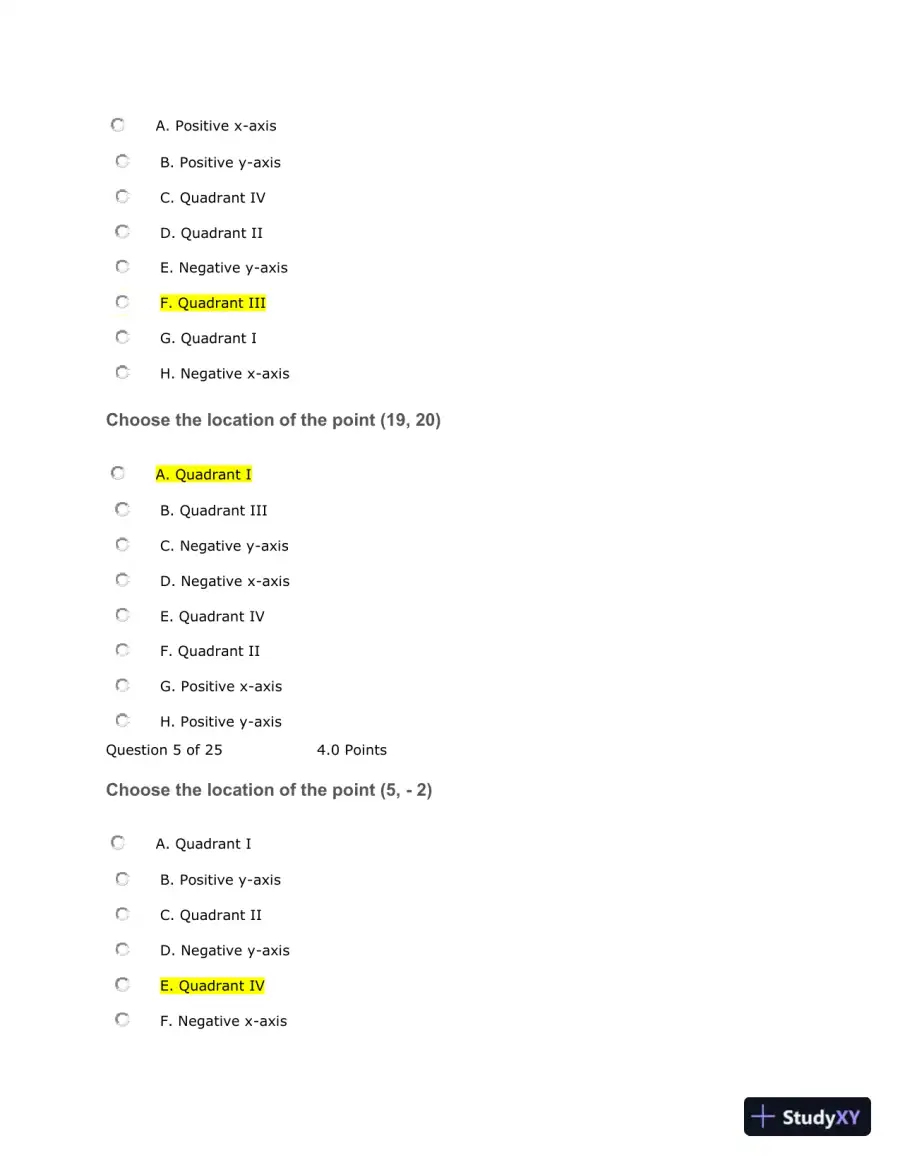 Coordinate Geometry And Linear Equations Assignment, page 3