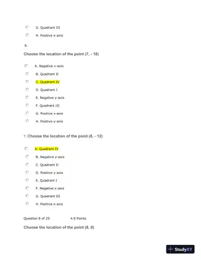Coordinate Geometry And Linear Equations Assignment - Page 4 preview image