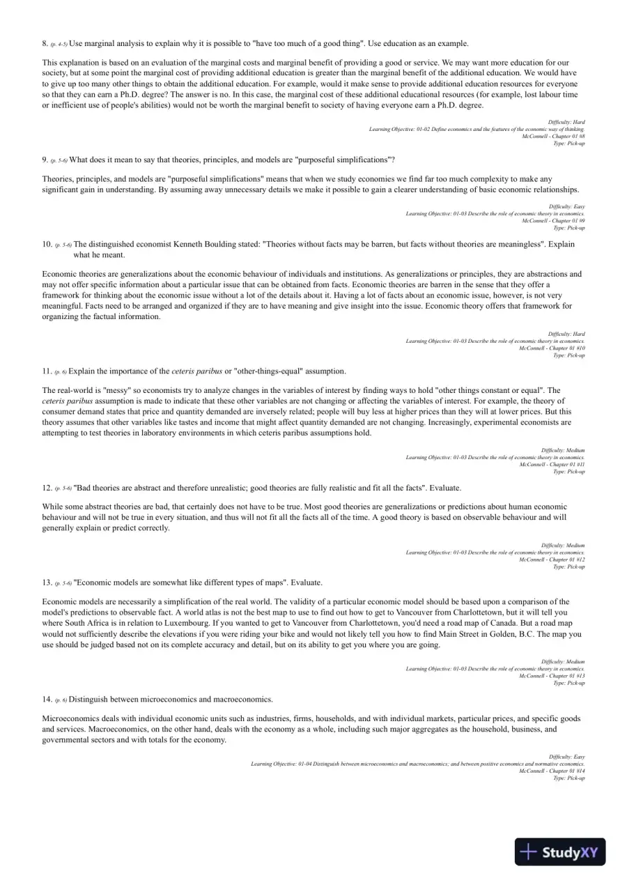 Microeconomics, Thirteenth Canadian Edition Test Bank, page 12