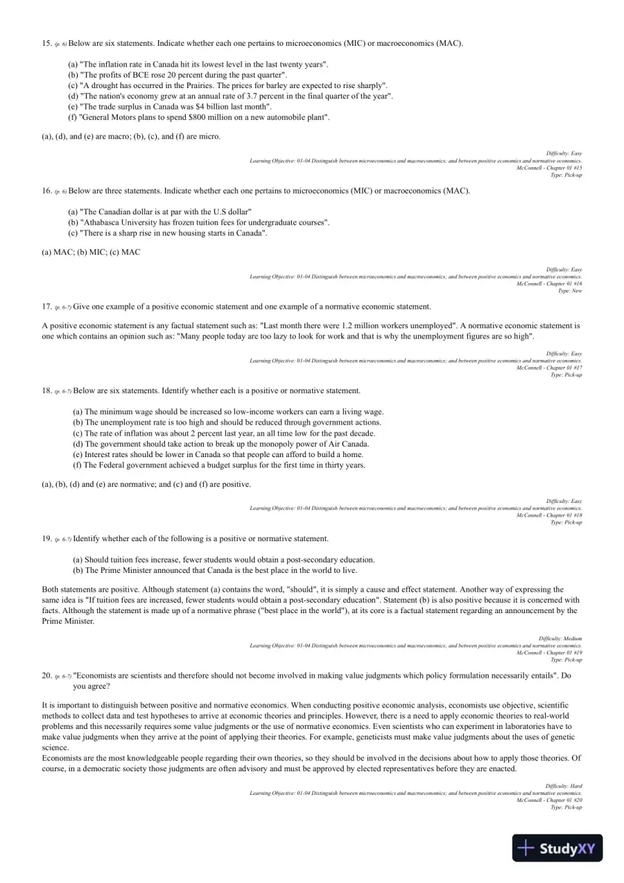 Microeconomics, Thirteenth Canadian Edition Test Bank, page 13