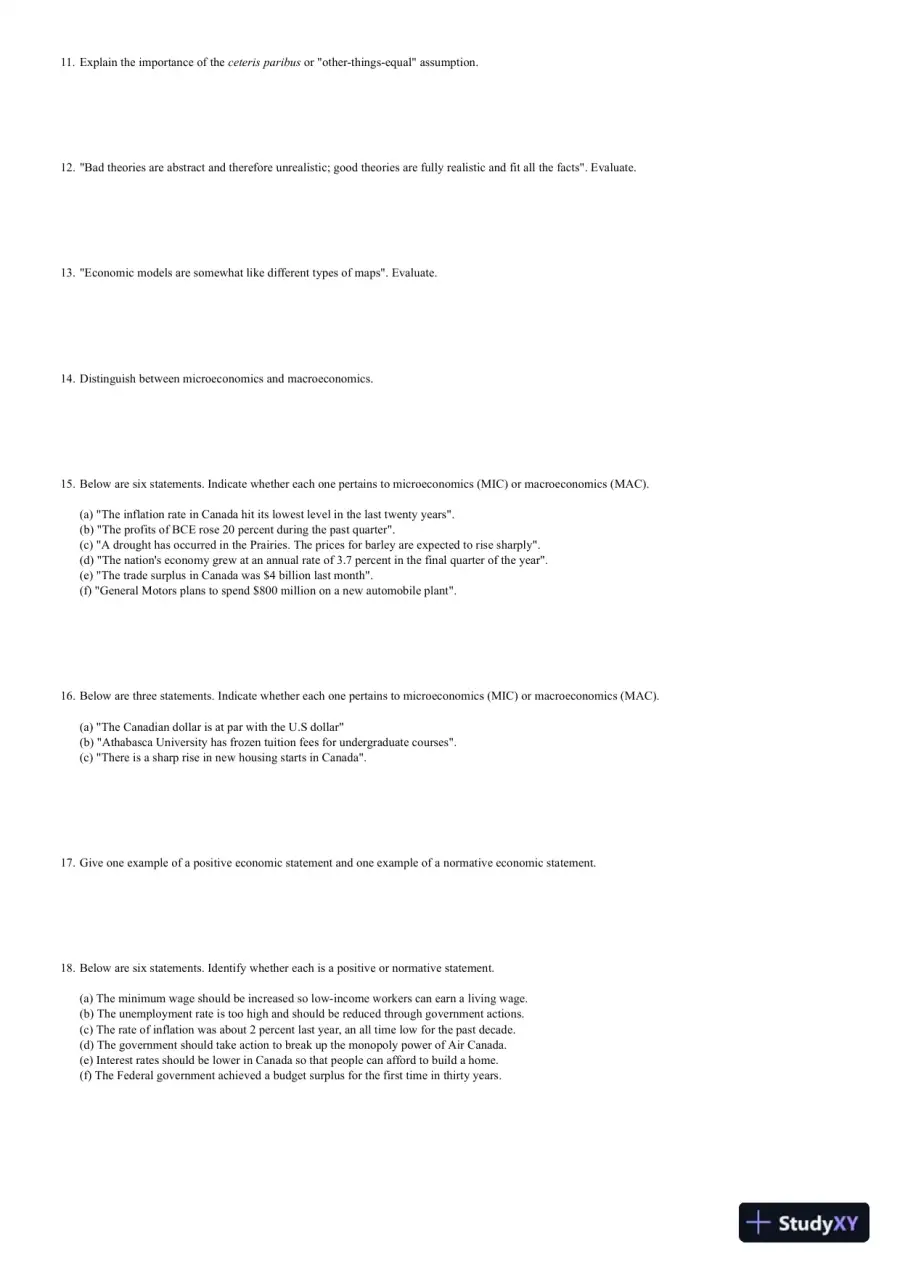 Microeconomics, Thirteenth Canadian Edition Test Bank, page 3