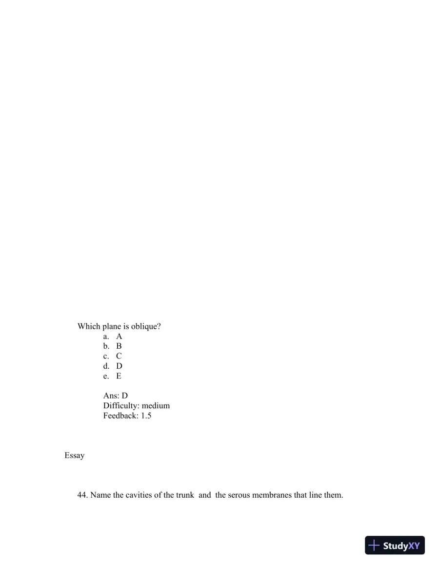 Test Bank For Principles of Anatomy and Physiology 12th Edition Test Bank, page 22