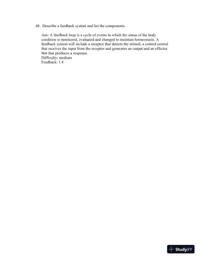 Test Bank For Principles of Anatomy and Physiology 12th Edition Test Bank - Page 24 preview image