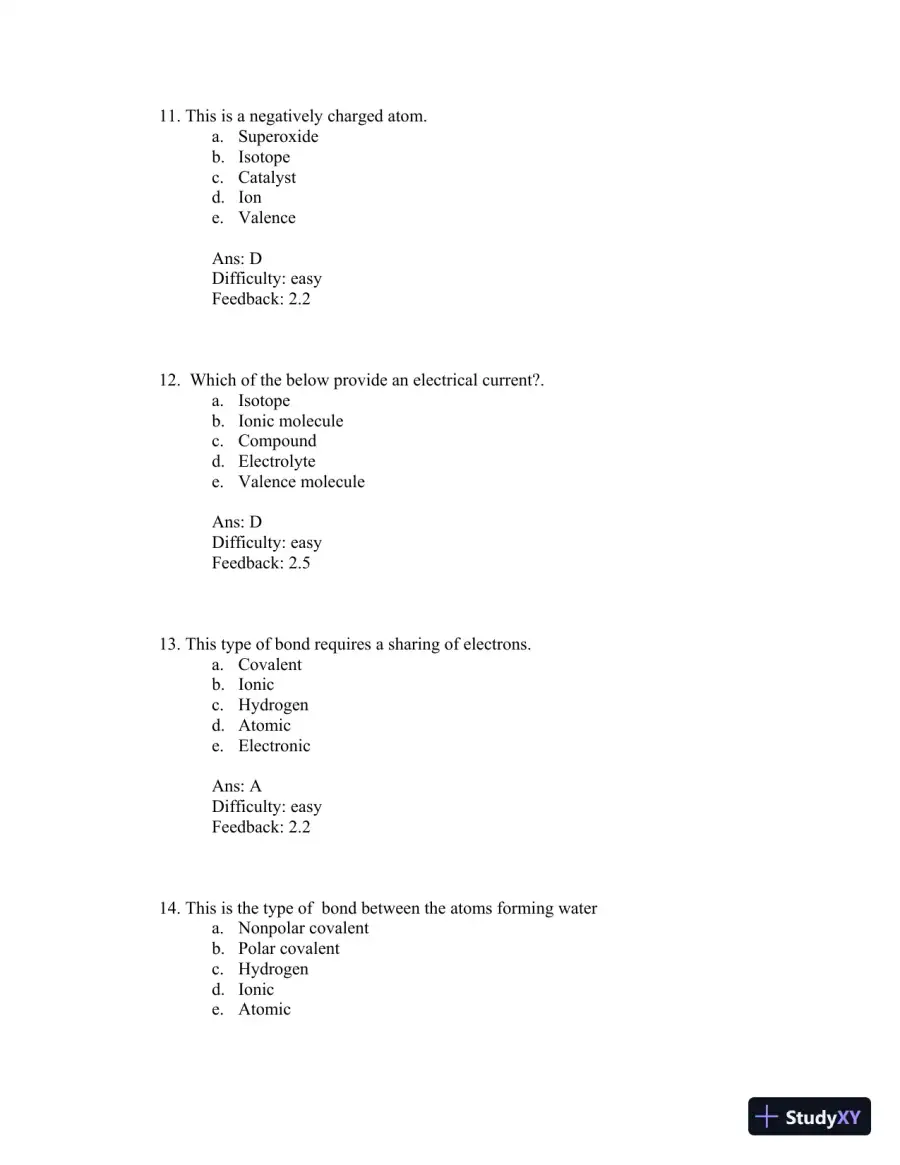 Test Bank For Principles of Anatomy and Physiology 12th Edition Test Bank, page 28