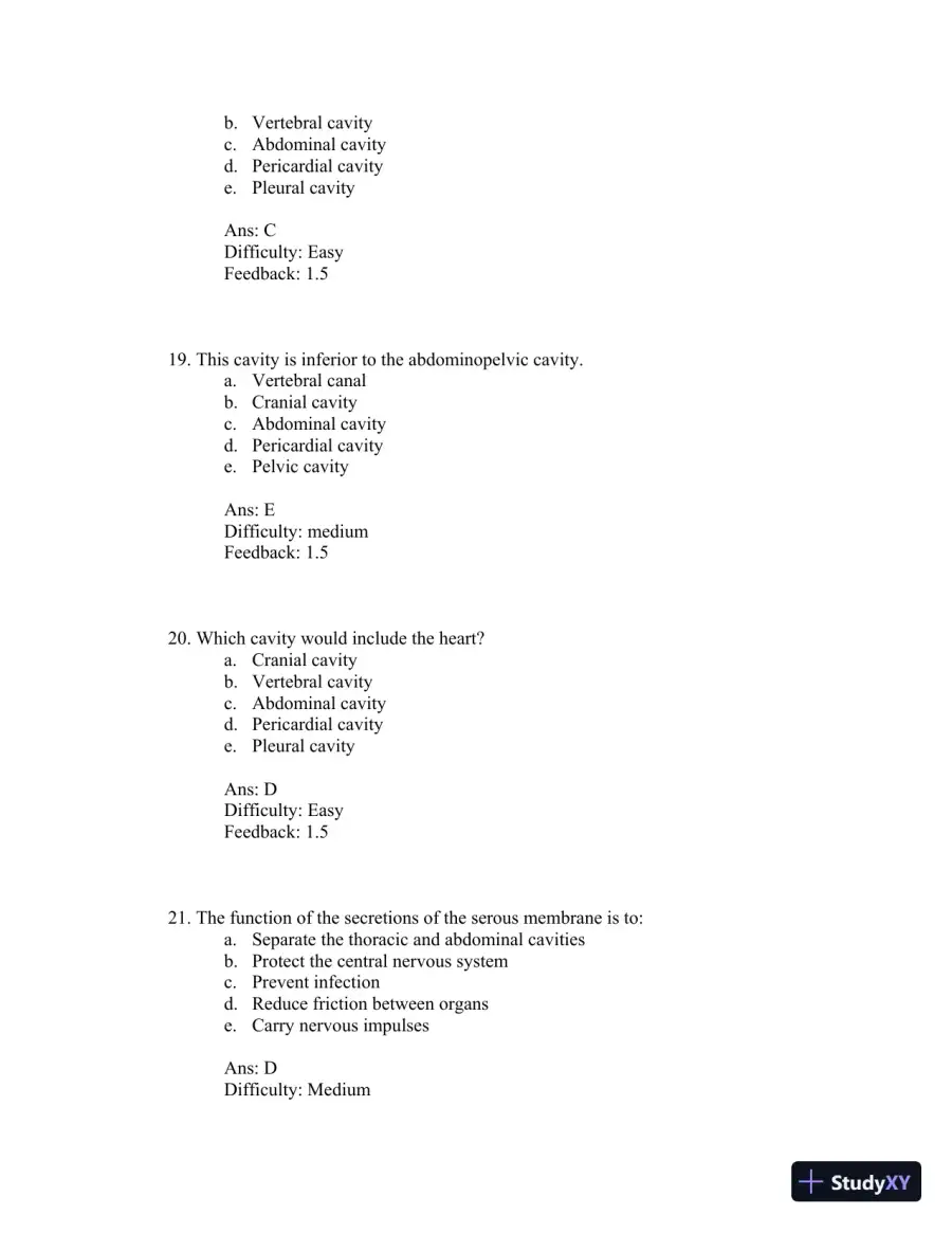 Test Bank For Principles of Anatomy and Physiology 12th Edition Test Bank, page 7