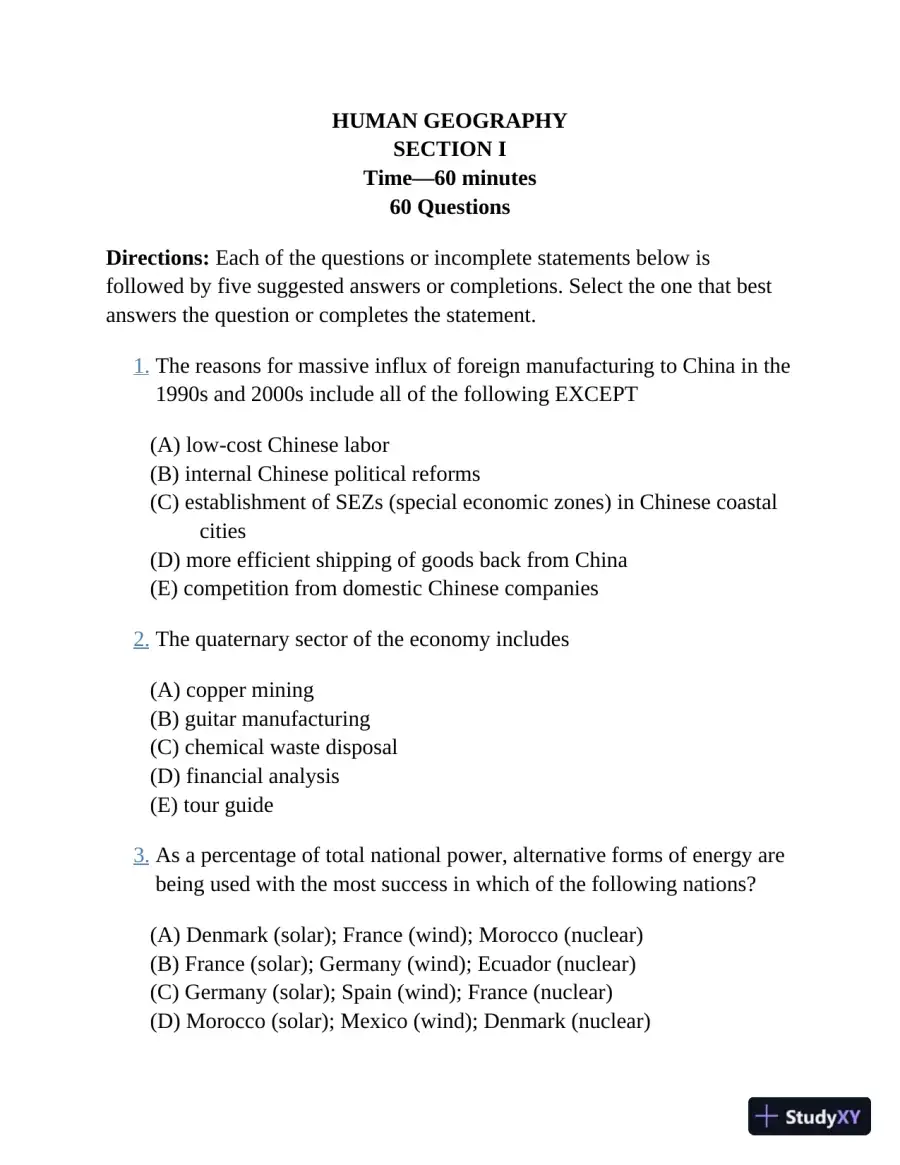 Princeton Review AP Human Geography Prep, 2023: 3 Practice Tests + Complete Content Review (2022), page 27