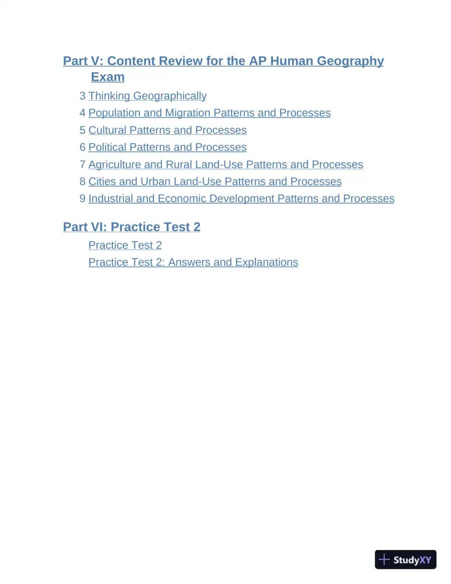 Princeton Review AP Human Geography Prep, 2023: 3 Practice Tests + Complete Content Review (2022), page 8