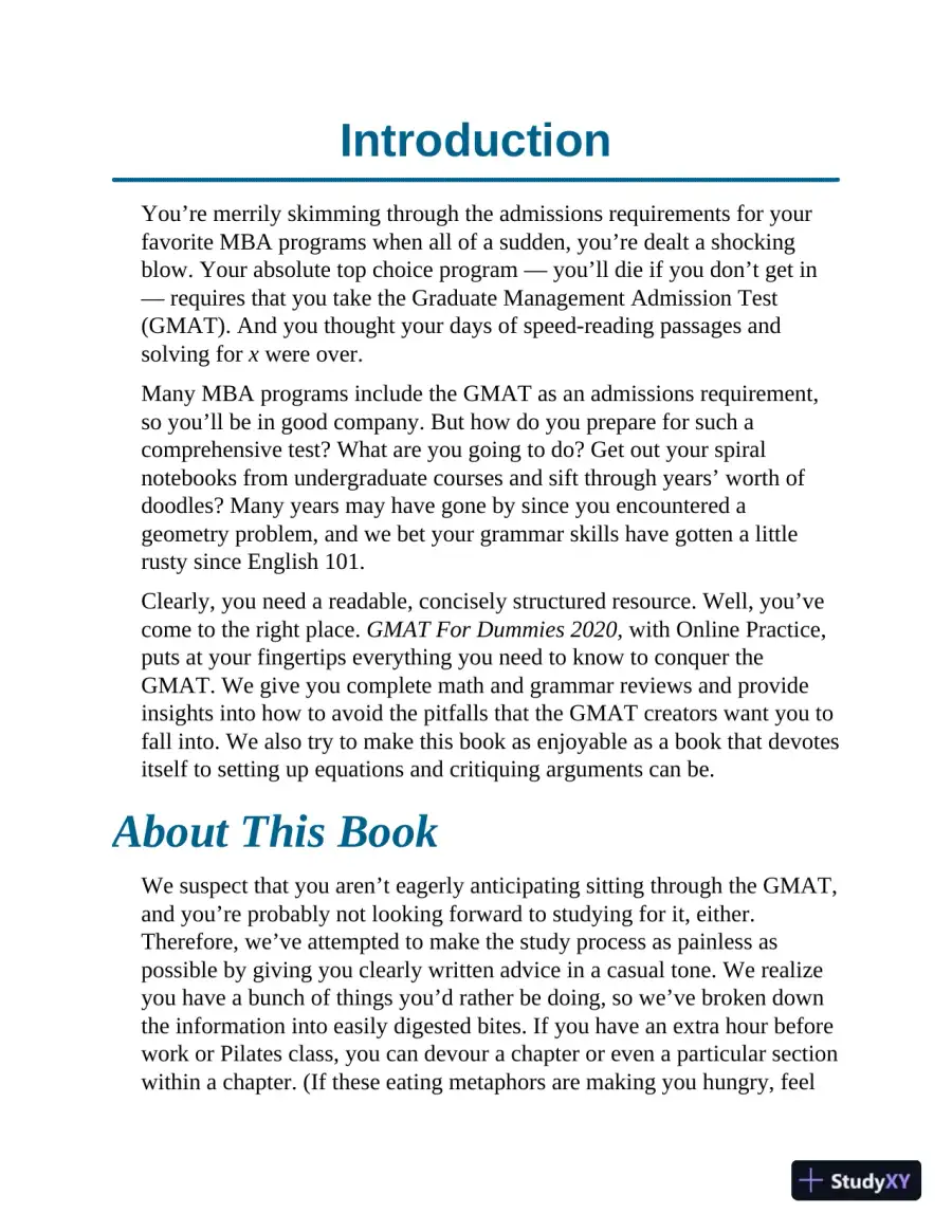 GMAT For Dummies 2020: Book + 7 Practice Tests (2020), page 16