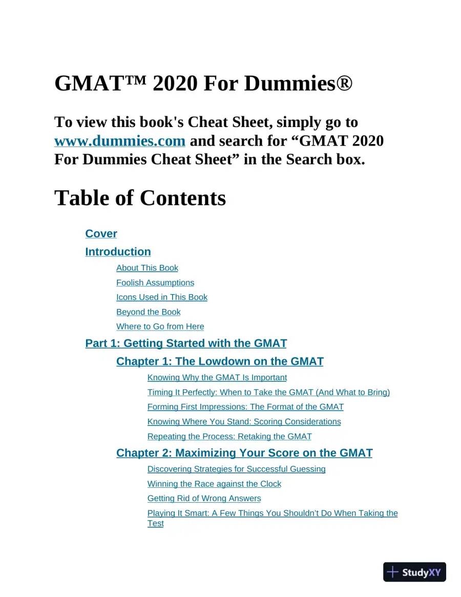 GMAT For Dummies 2020: Book + 7 Practice Tests (2020), page 7