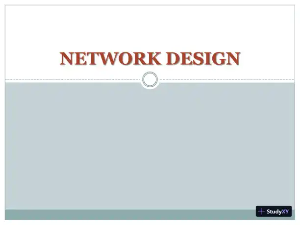 Network Design - Page 1 preview image