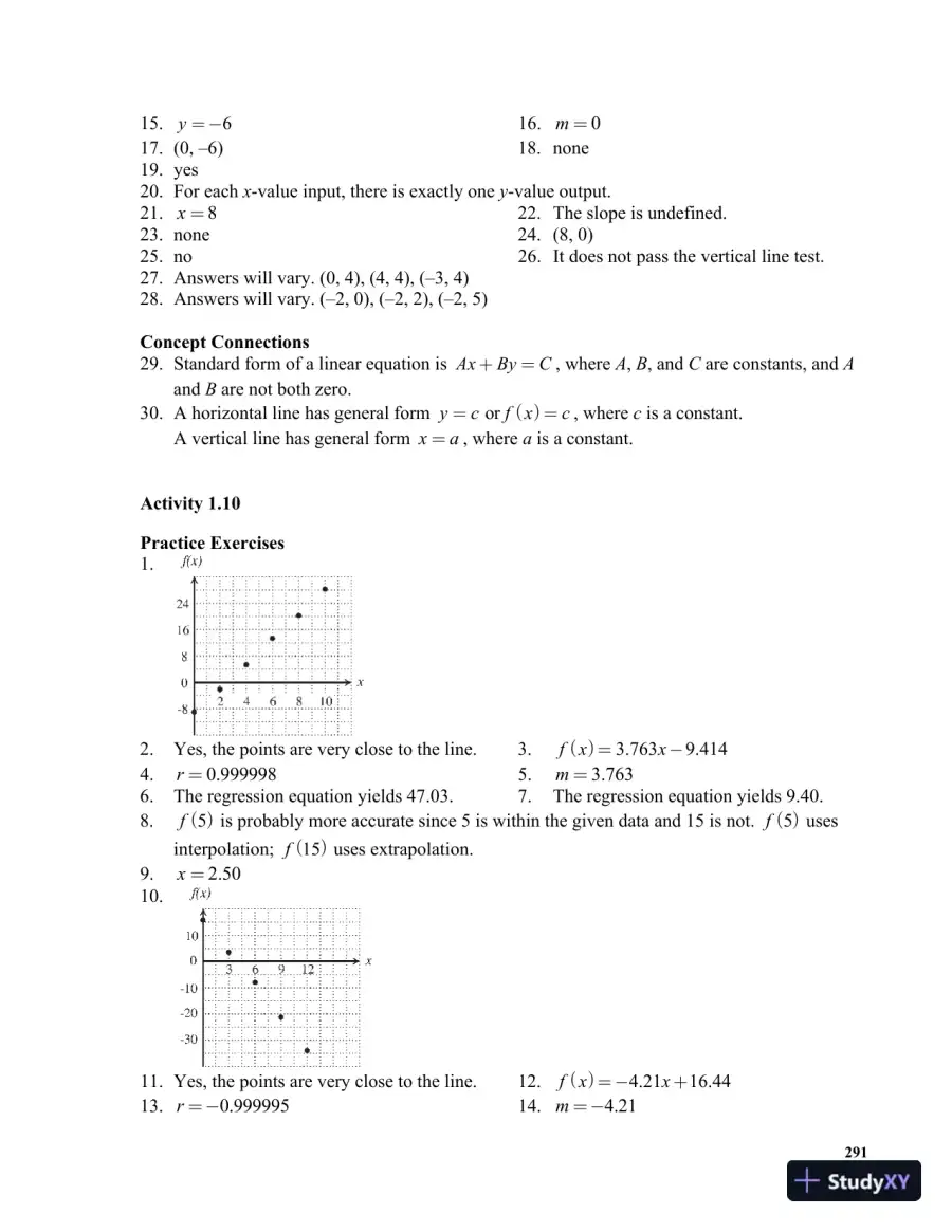 Solution Manual for Mathematics in Action: Algebraic, Graphical, and Trigonometric Problem Solving, 6th Edition, page 11