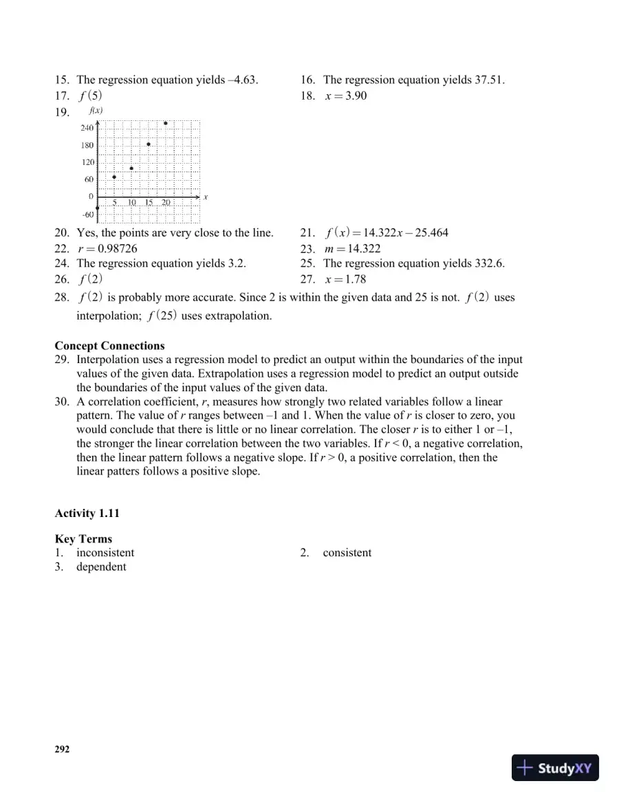 Solution Manual for Mathematics in Action: Algebraic, Graphical, and Trigonometric Problem Solving, 6th Edition, page 12