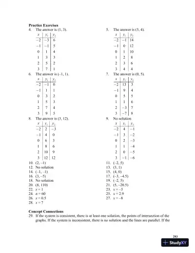 Solution Manual for Mathematics in Action: Algebraic, Graphical, and Trigonometric Problem Solving, 6th Edition - Page 13 preview image
